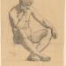 Seated Male Nude: Study for 